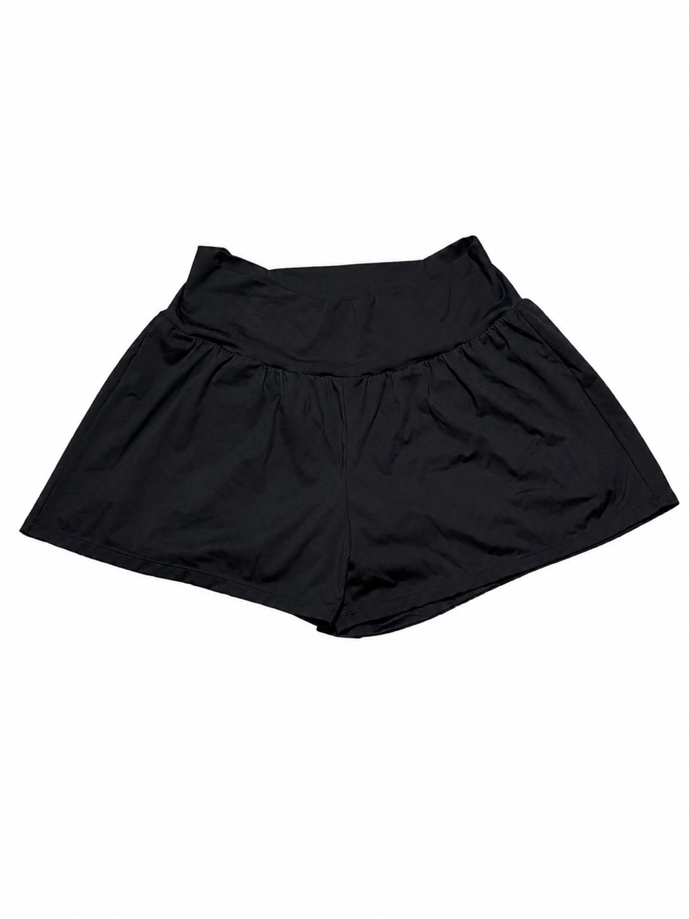 NWT Halara Softlyzero Airy High Waisted Flowy Shorts Black 2X Long